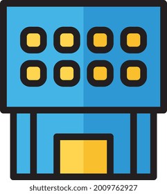 illustration vector icon building flat line style collection vector. More items by vector squad
 More items by vector squad pixel perfect.
