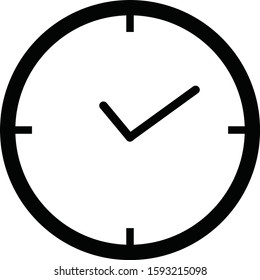 illustration vector icon of clock watch