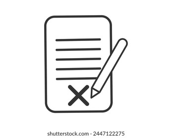 Illustration a vector icon depicting documents, suitable for web and mobile applications, isolated for use in graphic and design.