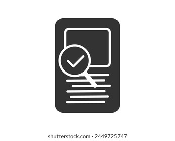 Ilustración de un ícono de Vector que representa documentos, aptos para aplicaciones de Web y móviles, aislados para su uso en gráficos y diseño.