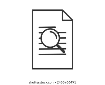 Illustration a vector icon depicting documents, suitable for web and mobile applications, isolated for use in graphic and design.