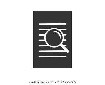 Illustration a vector icon depicting documents, suitable for web and mobile applications, isolated for use in graphic and design.