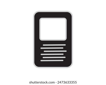 Illustration a vector icon depicting documents, suitable for web and mobile applications, isolated for use in graphic and design.