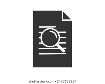 Illustration a vector icon depicting documents, suitable for web and mobile applications, isolated for use in graphic and design.