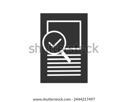 Illustration a vector icon depicting documents, suitable for web and mobile applications, isolated for use in graphic and design.