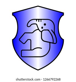 illustration vector icon elephant