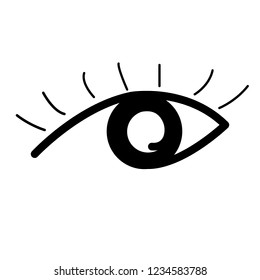 illustration vector icon eye