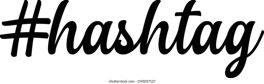 Illustration vector icon of hashtag easy to use and edit