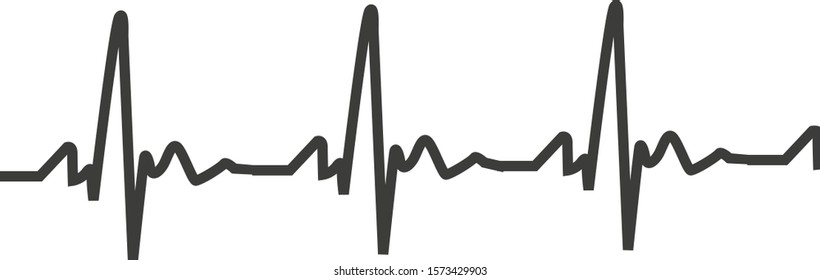 illustration vector icon of heart line