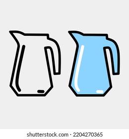 Illustration vector icon of kettles