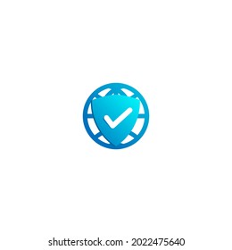Illustration vector icon for safety web browsing