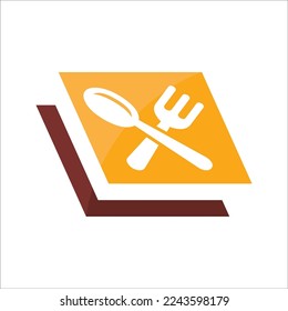 Illustration vector icon for stack of culinary documents.