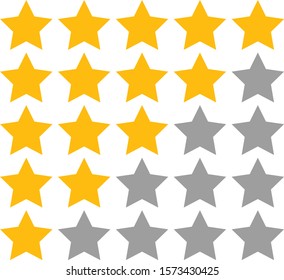 illustration vector icon of star rating