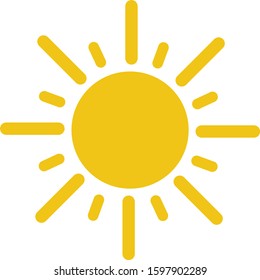 illustration vector icon of sun