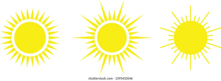 illustration vector icon of sun easy to use and edit