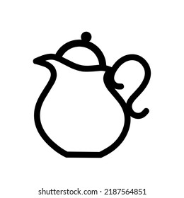 Illustration vector icon of teapot 