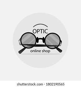 illustration vector icon template logo of glasses. eps 10