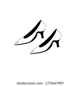 illustration vector icon template of shoes isolated on white background