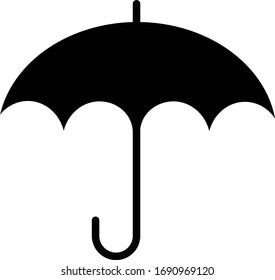 illustration vector icon of an umbrella