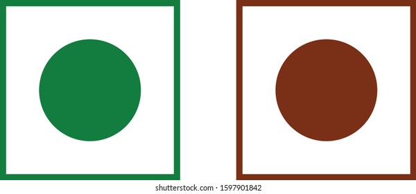 Illustration Vector Icon Of Veg Or Non Veg Easy To Use And Edit