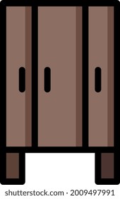 illustration vector icon wardrobe flat line style collection vector. More items by vector squad
 More items by vector squad. pixel perfect.
