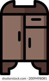 illustration vector icon wardrobe flat line style collection vector. More items by vector squad
 More items by vector squad. pixel perfect.
