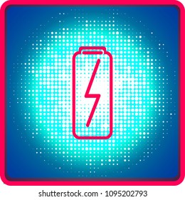 illustration of vector icons pack. battery charge