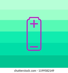 illustration of vector icons pack. battery charge