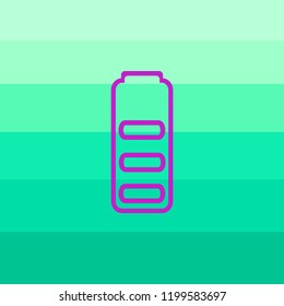 ilustración del paquete de iconos vectoriales. carga de batería
