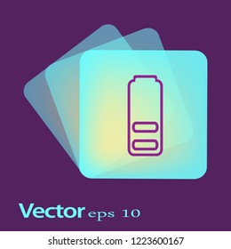 illustration of vector icons pack. battery charge