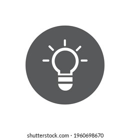 illustration vector idea lamp icon. EPS 10