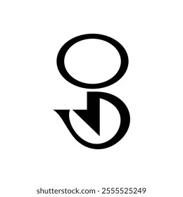 Illustration vector image of letter G or og Vector logo template