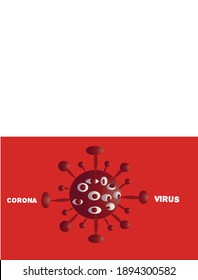 Ilustración imagen vectorial y escritura de corona virus moderno y mejor