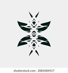 illustration of vector images of motifs such as winged attacks that are unique and good for covers or others