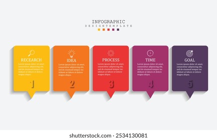 illustration vector infographic circle with 6 steps, design infographic template. Can be used for process diagram, presentation, workflow.	