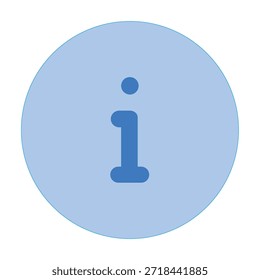 Ilustración Vector de icono de información - Icono de doble tono