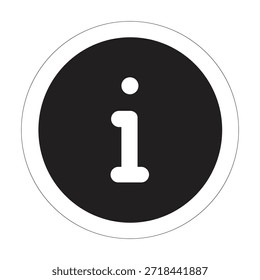 Icono del Vector de la ilustración de la información - icono del glifo