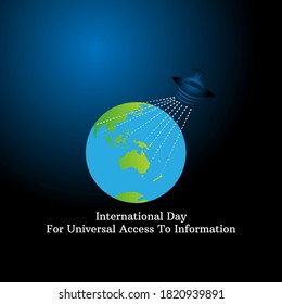 illustration vector for international day for universal access to information concept. eps 10 
