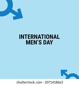 Illustration vector international men's day