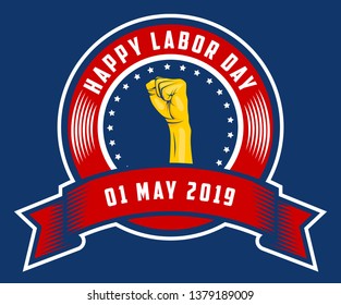 Illustration vector for International Workers' Day Celebration on May 1st, also known as May Day. Can be used for Greetings, Banner, Background, Template, Badge, Symbol, Icon, Logo and Print design