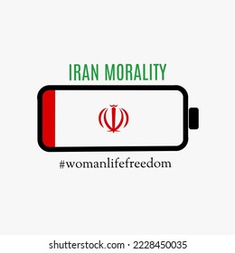 illustration vector of iran protest,woman life freedom campaign perfect for print,etc