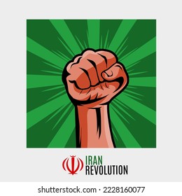 illustration vector of iran revolution,woman life freedom perfect for print,poster,etc