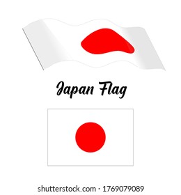 illustration vector of Japan Flag. EPS 10