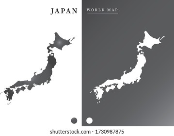 日本地図 背景黒 Stock Vectors Images Vector Art Shutterstock