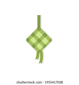 Illustration vector of ketupat. Ketupat flat design 