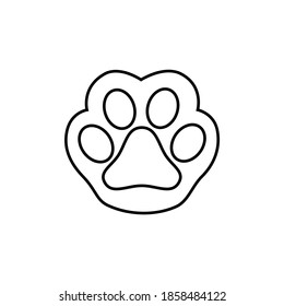 Illustration vector of Kitty Cat And Dog Paw Foot Print with White Background. Perfect for Wallpaper, Logo, Icon, Paperwrap, Mockup, Pattern