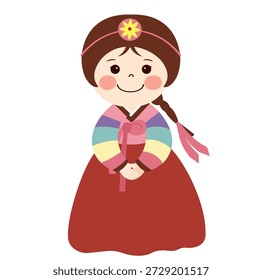 Illustrationsvektor von KOREA HANBOK