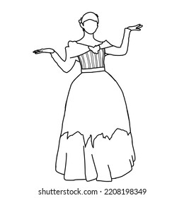 Illustration vector of Kpop fashion stage. idols of Koreans performing. K-pop female fashion idol. female idol who is attending an important event, she is wearing a very beautiful dress.