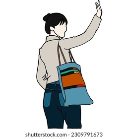 Illustration vector of Kpop fashion stage. idols of Koreans performing. K-pop female fashion idol. female singer who is singing wearing beautiful clothes