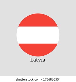 Illustration and vector of the Latvian National Flag.